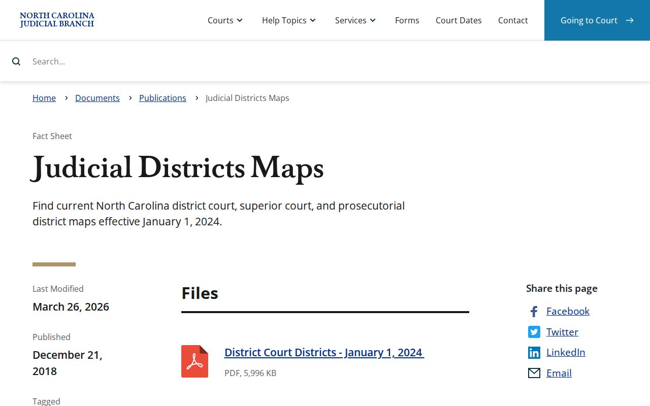 Ashe County court docket District 34 judicial map