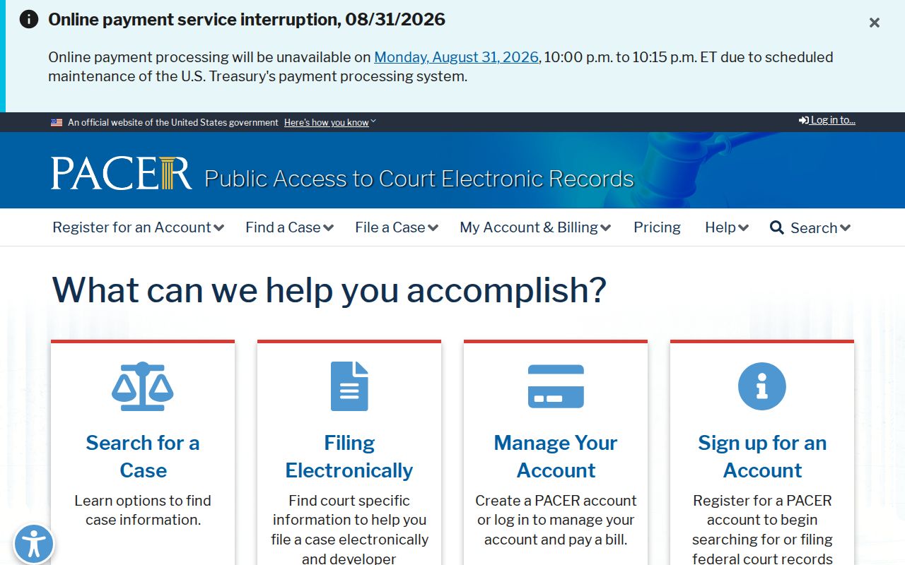 Ashe County court docket federal PACER access distinction