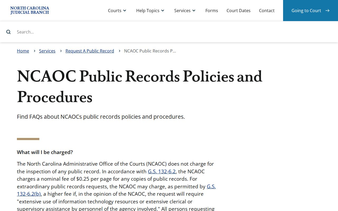 Lansing court record public-record policy source